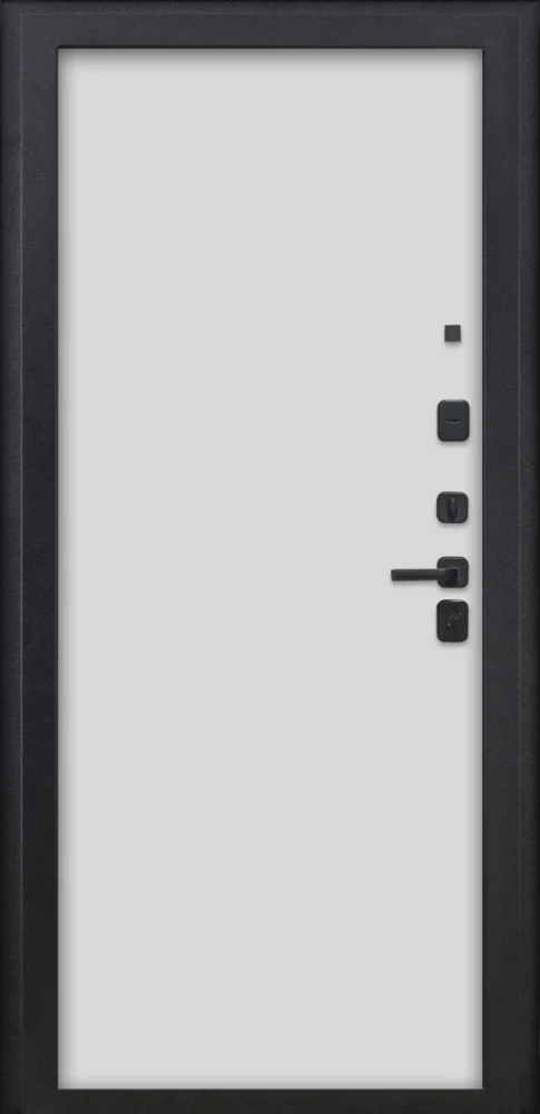 Входная дверь ДвериПРО Квадро Гладкая Белый матовый DPRO222391 внутренняя сторона